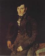 Jean Auguste Dominique Ingres, Portrait of Jean-Franqcois Gilibert (mk04)
